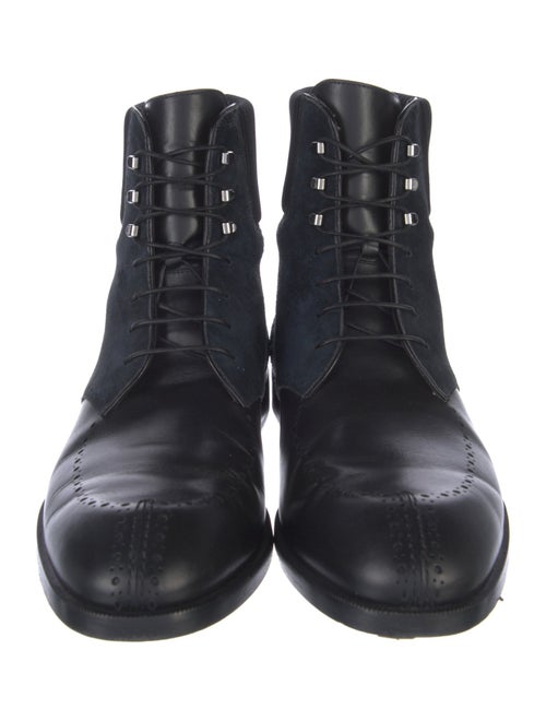 Christian Louboutin Leather Lace-Up Boots