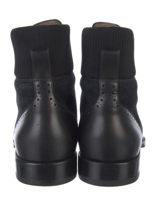 Christian Louboutin Leather Lace-Up Boots