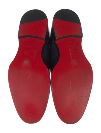 Christian Louboutin Leather Lace-Up Boots