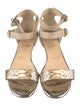 Christian Louboutin Python Animal Print Sandals