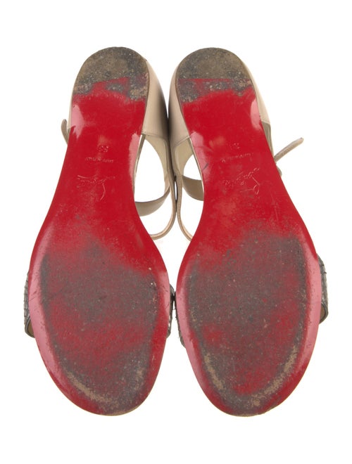 Christian Louboutin Python Animal Print Sandals