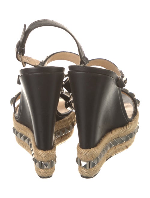 Christian Louboutin Leather Colorblock Pattern Espadrilles