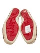 Christian Louboutin Suede Whipstitch Trim Espadrilles