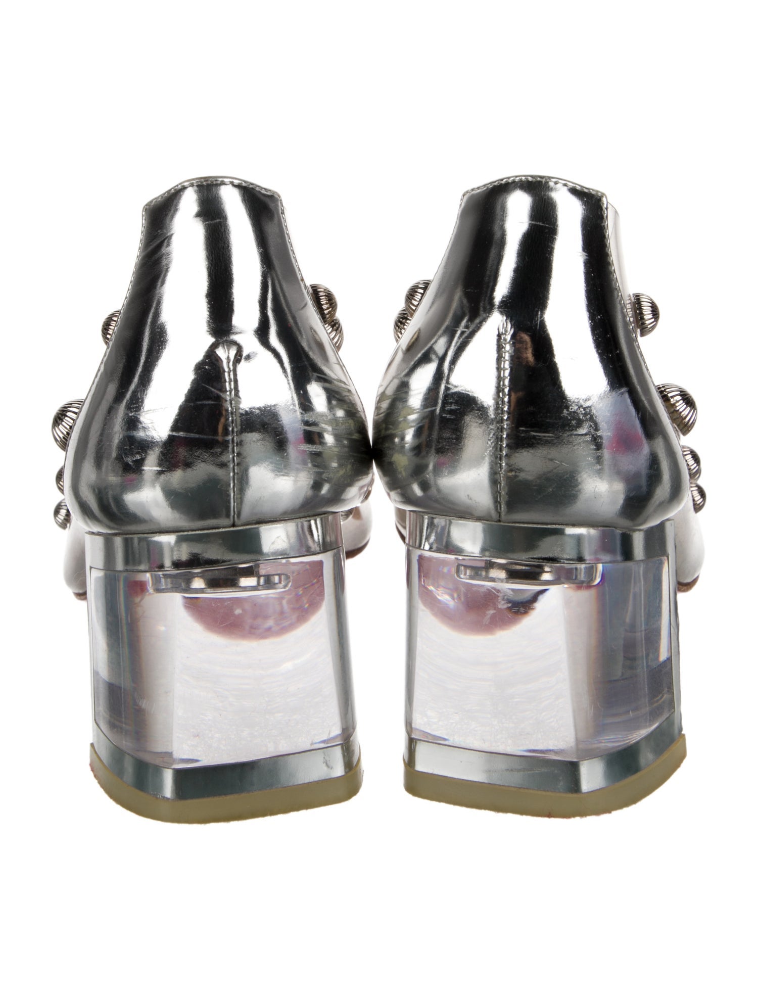 Christian Louboutin PVC Studded Accents Pumps