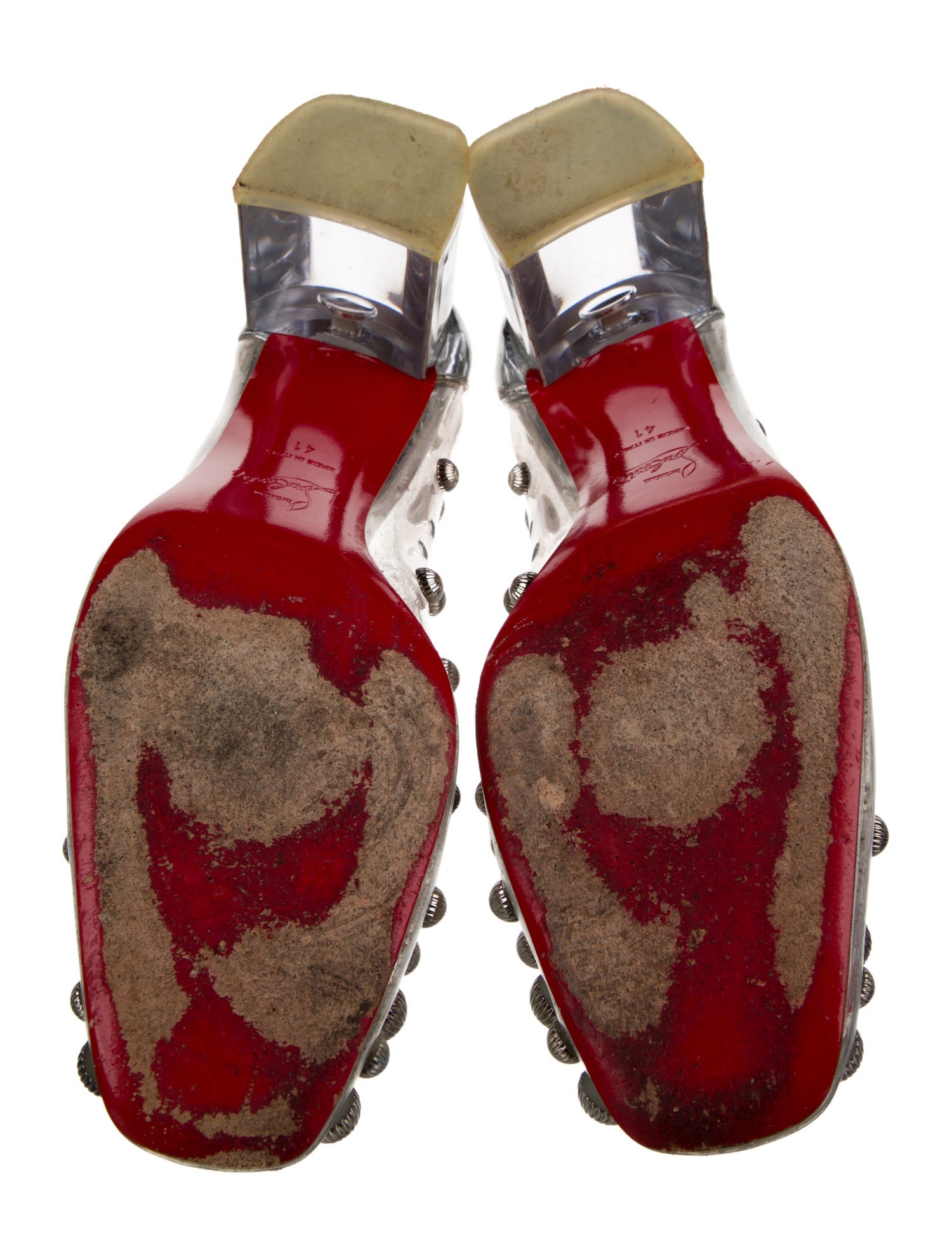 Christian Louboutin PVC Studded Accents Pumps