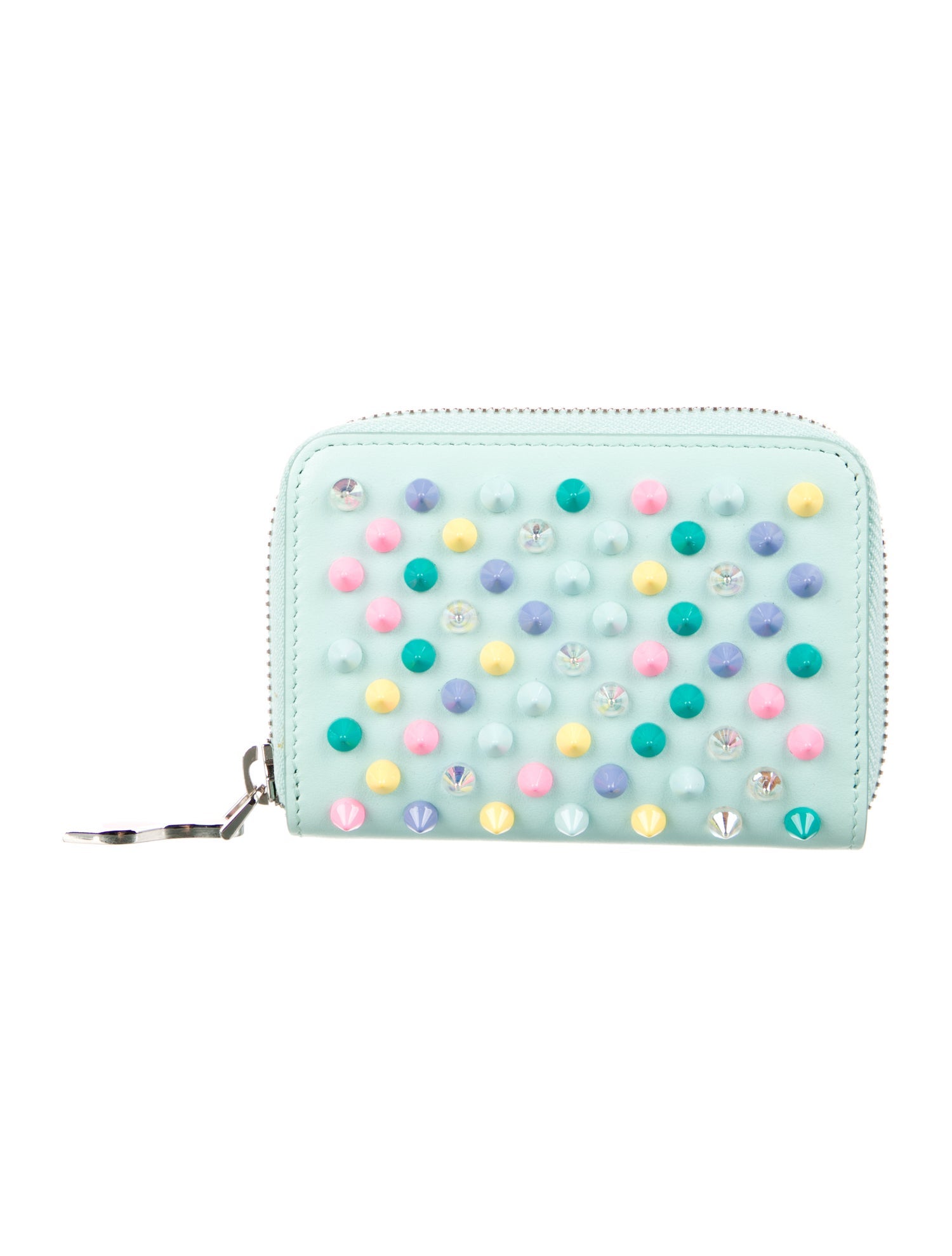 Christian Louboutin Spike Accents Leather Wallet