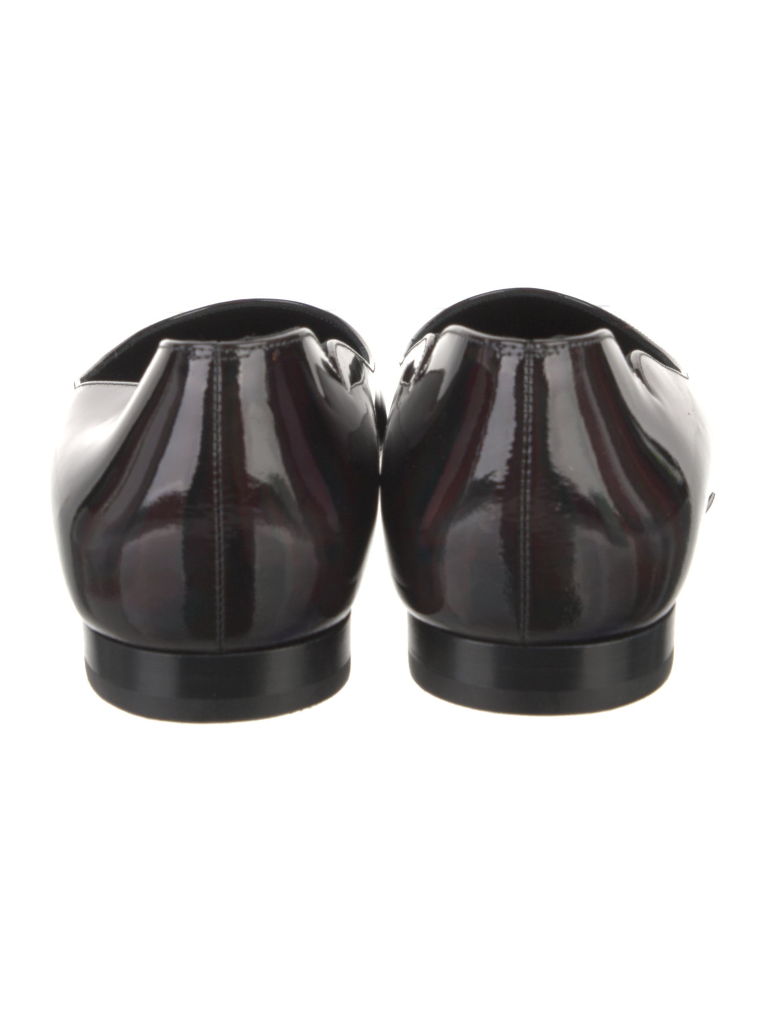 Christian Louboutin Patent Leather Animal Print Ballet Flats