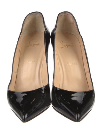 Christian Louboutin Patent Leather Scalloped Accent Pumps