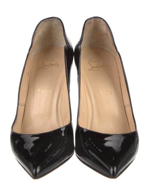 Christian Louboutin Patent Leather Scalloped Accent Pumps