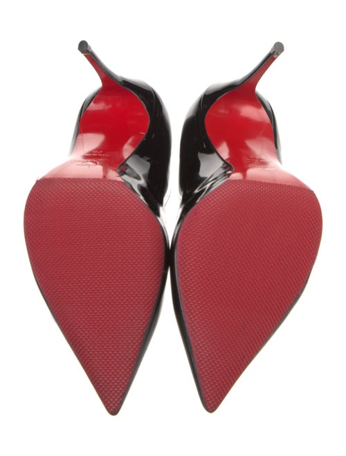 Christian Louboutin Patent Leather Scalloped Accent Pumps