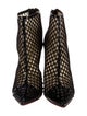 Christian Louboutin Spike Accents Mesh Boots