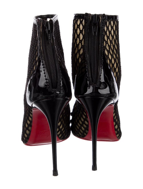 Christian Louboutin Spike Accents Mesh Boots