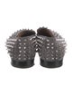 Christian Louboutin Spike Accents Suede Loafers