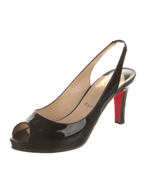 Christian Louboutin Patent Leather Slingback Pumps
