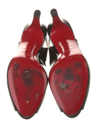 Christian Louboutin Patent Leather Slingback Pumps