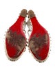 Christian Louboutin Leather Studded Accents Slingback Pumps