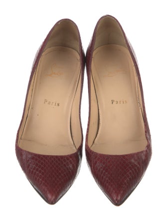 Christian Louboutin Embossed Leather Pumps