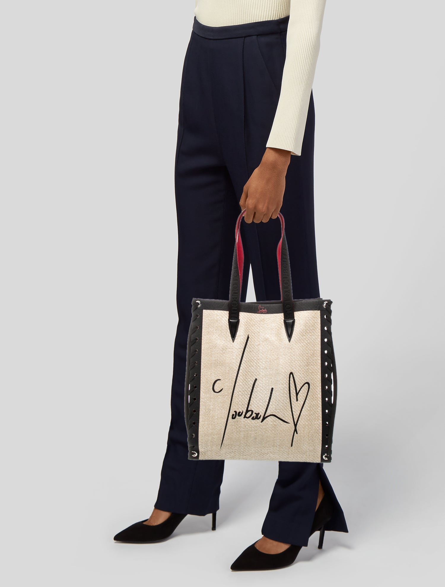 Christian Louboutin Straw Cabalace