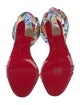 Christian Louboutin Satin Floral Print Sandals
