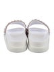 Christian Louboutin Spike Accents Leather Slides