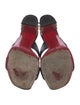 Christian Louboutin Leather Studded Accents Slides