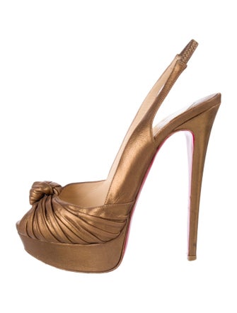 Christian Louboutin Leather Slingback Pumps