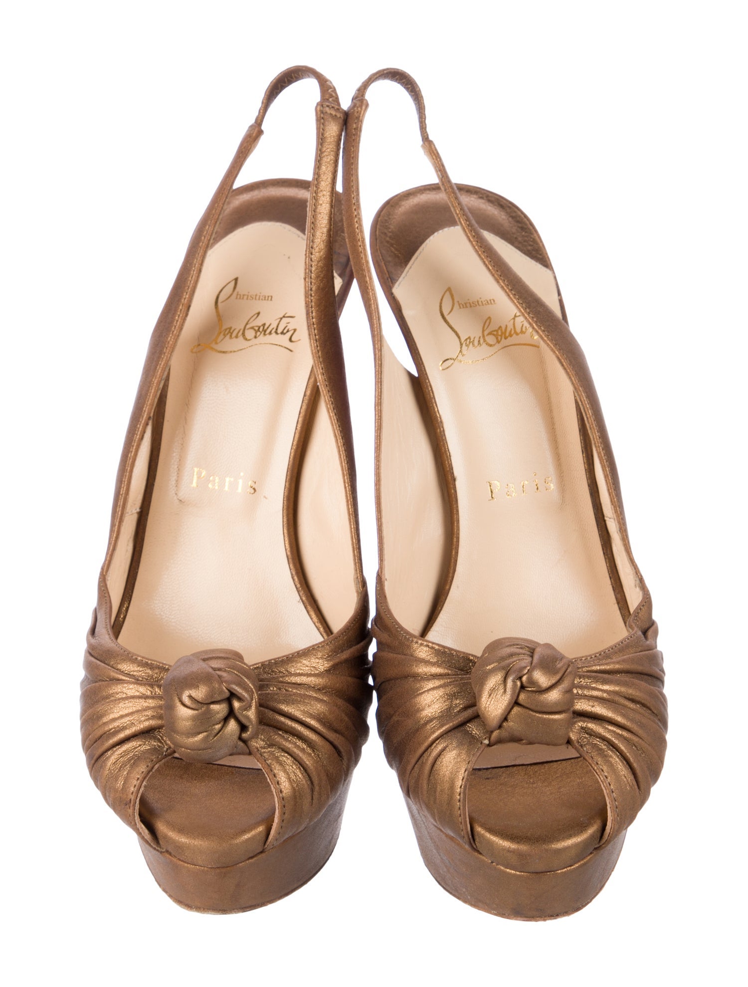 Christian Louboutin Leather Slingback Pumps