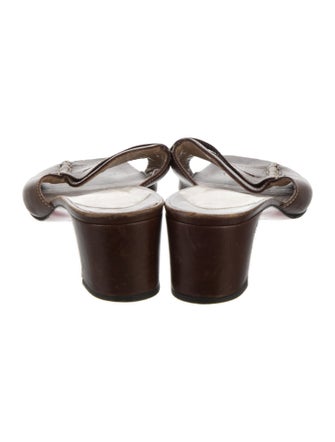 Christian Louboutin Leather Slides