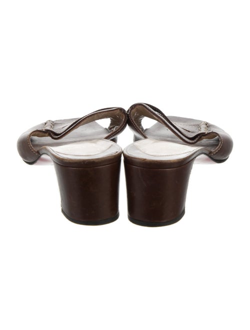 Christian Louboutin Leather Slides