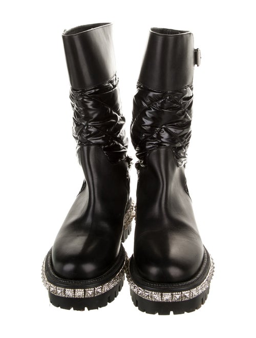 Christian Louboutin Spike Accents Nylon Rain Boots