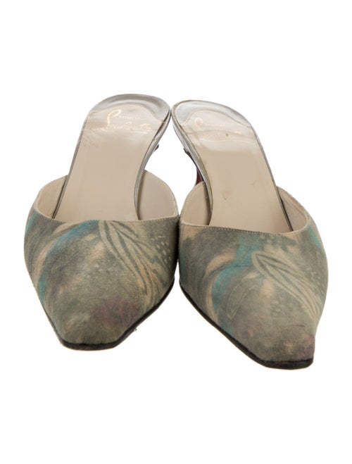 Christian Louboutin Leather Printed Mules