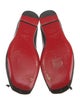 Christian Louboutin Leather Bow Accents Ballet Flats