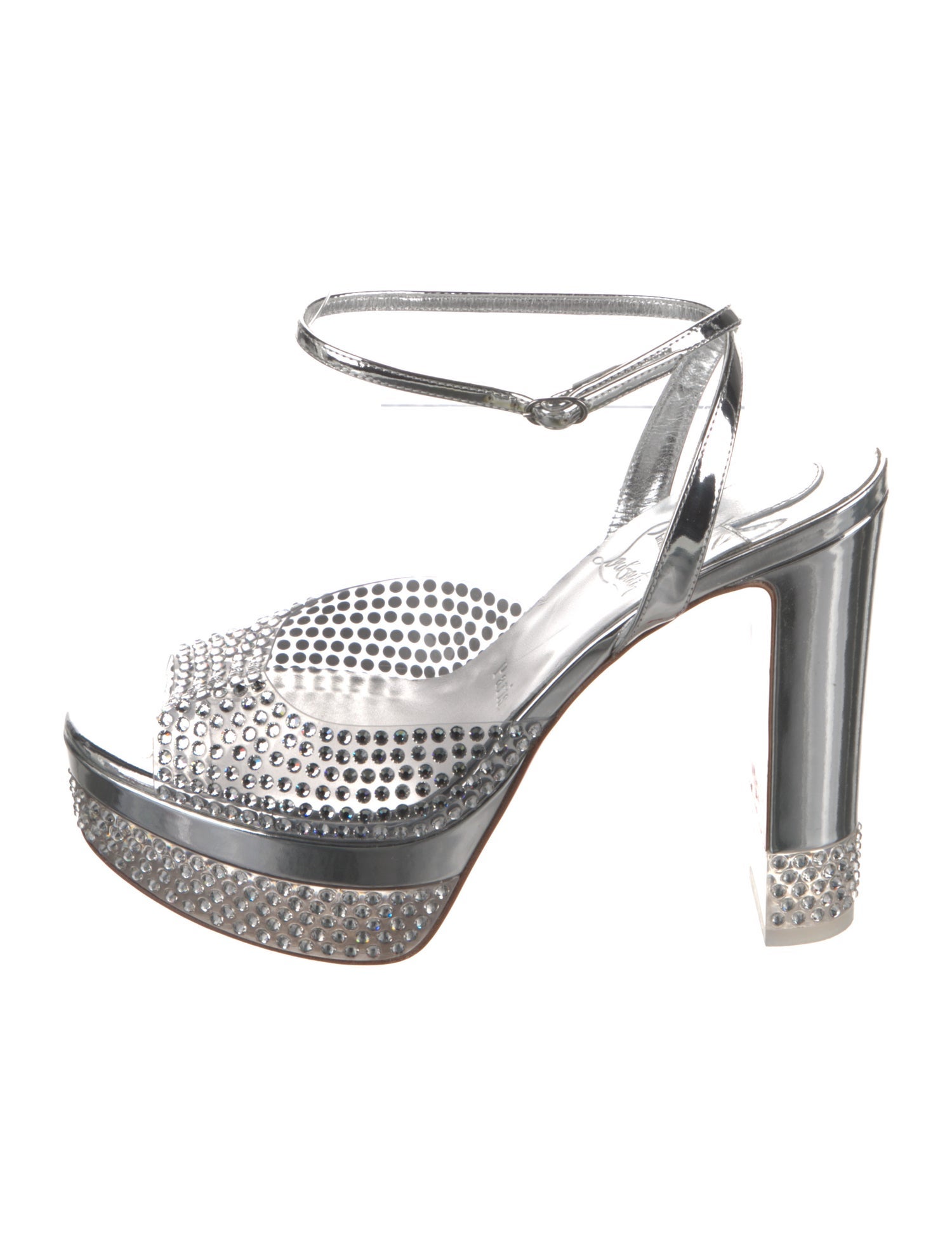 Christian Louboutin PVC Crystal Embellishments Pumps