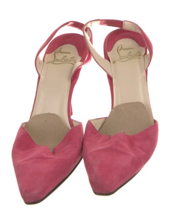 Christian Louboutin Suede Slingback Pumps