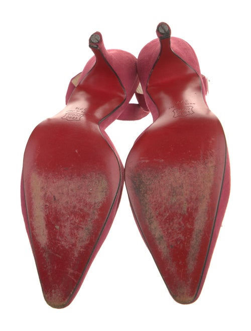 Christian Louboutin Suede Slingback Pumps