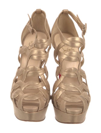 Christian Louboutin Leather T-Strap Pumps