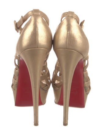 Christian Louboutin Leather T-Strap Pumps