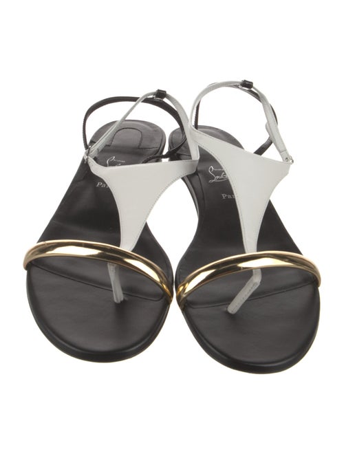 Christian Louboutin Leather Slingback Sandals