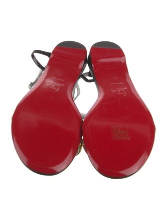 Christian Louboutin Leather Slingback Sandals