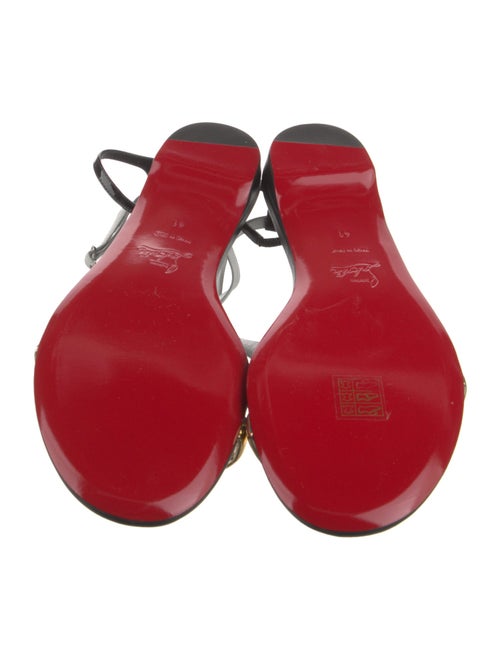 Christian Louboutin Leather Slingback Sandals
