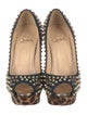 Christian Louboutin Spike Accents Suede Pumps