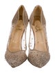 Christian Louboutin Mesh Crystal Embellishments Pumps