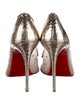 Christian Louboutin Mesh Crystal Embellishments Pumps