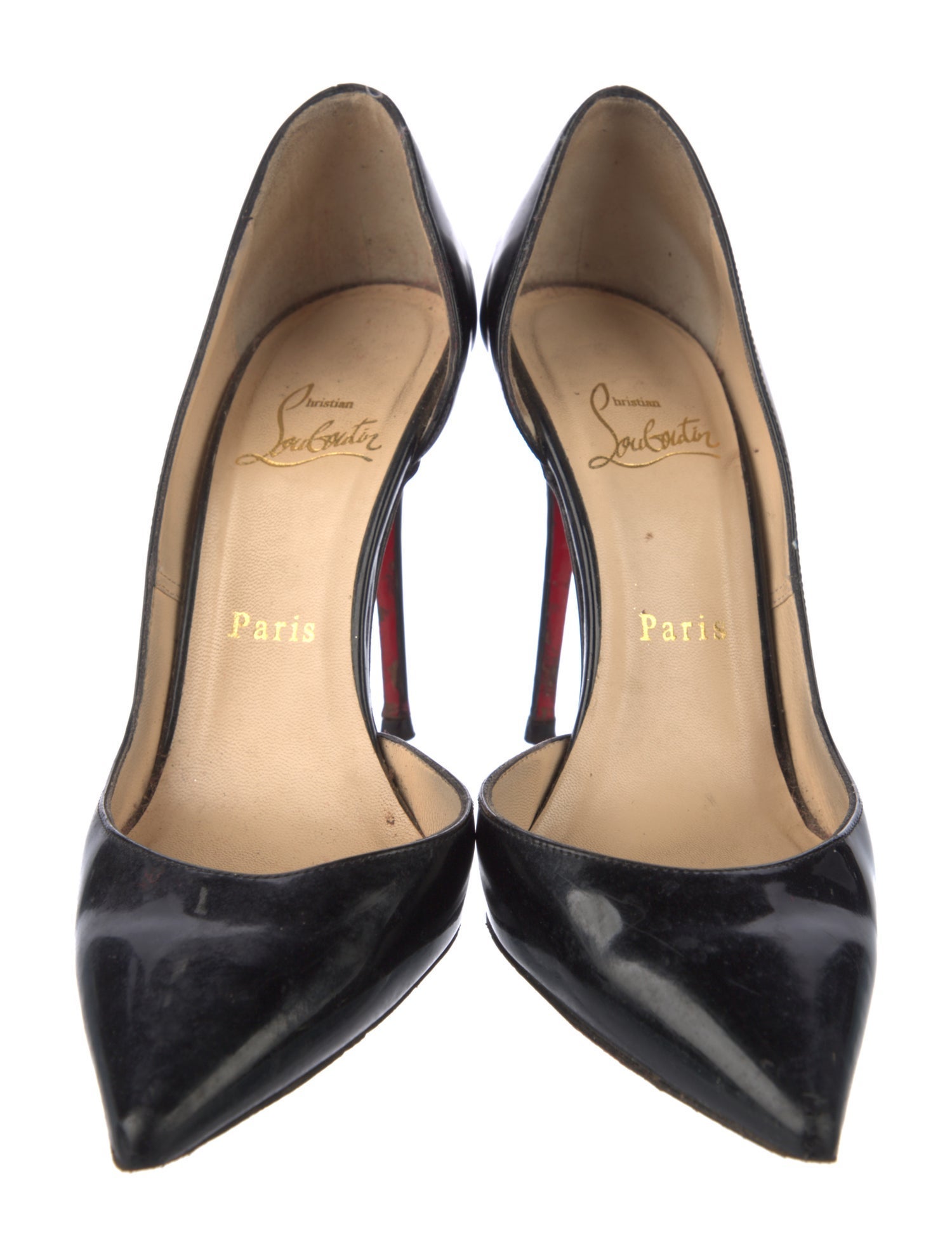 Christian Louboutin Patent Leather D'Orsay Pumps