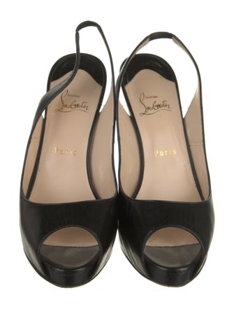 Christian Louboutin Leather Slingback Pumps
