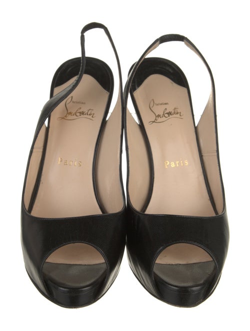 Christian Louboutin Leather Slingback Pumps