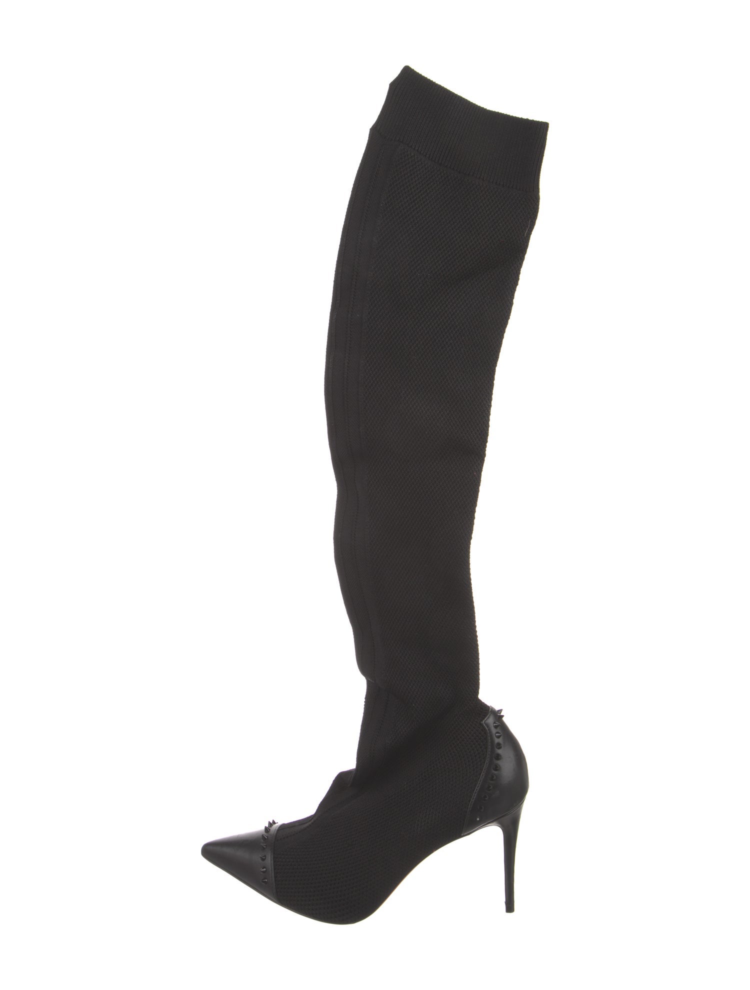 Christian Louboutin Studded Accents Sock Boots