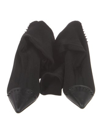 Christian Louboutin Studded Accents Sock Boots