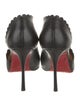 Christian Louboutin Leather Scalloped Accent Pumps