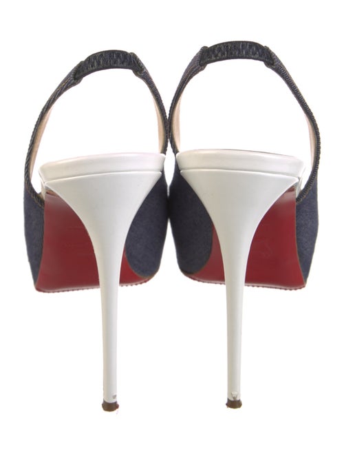 Christian Louboutin Denim Slingback Pumps